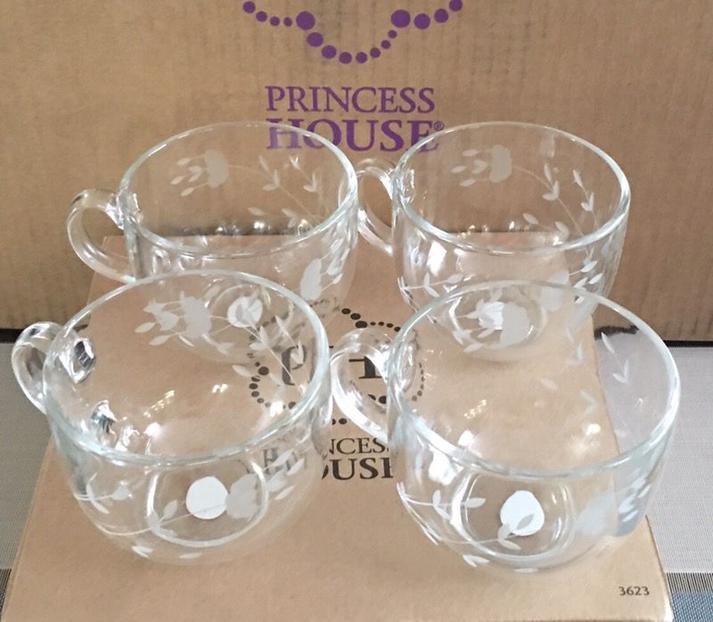 Princess house Tazas para café con leche moderna set de (4) for Sale in  Fontana, CA - OfferUp