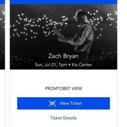 2 Zach Bryan Tickets 7/22