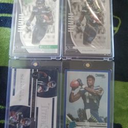 4 Card DK Metcalf Rc Lot.