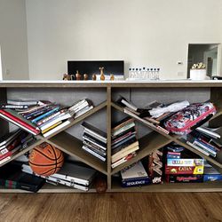 Decorative Shelves Console Bookshelf 71”W x 13.75”D