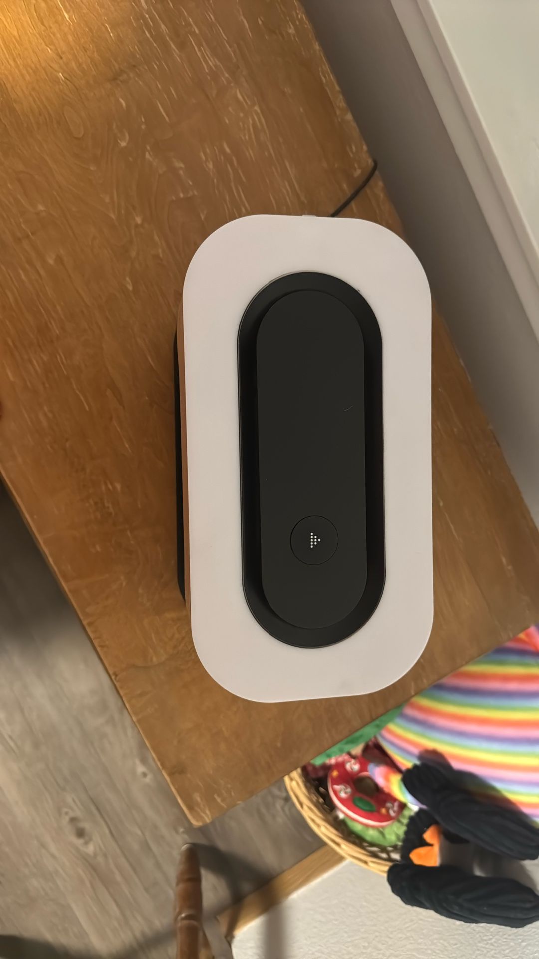 Sharper image speaker, light phone charger