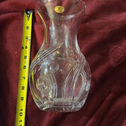 24% Lead Crystal Handmade Russian Vase