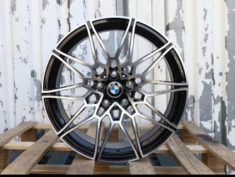 19” BMW 826M Style Black Machined Wheels 19x8.5/19x9.5 5x120 M Sport Rims