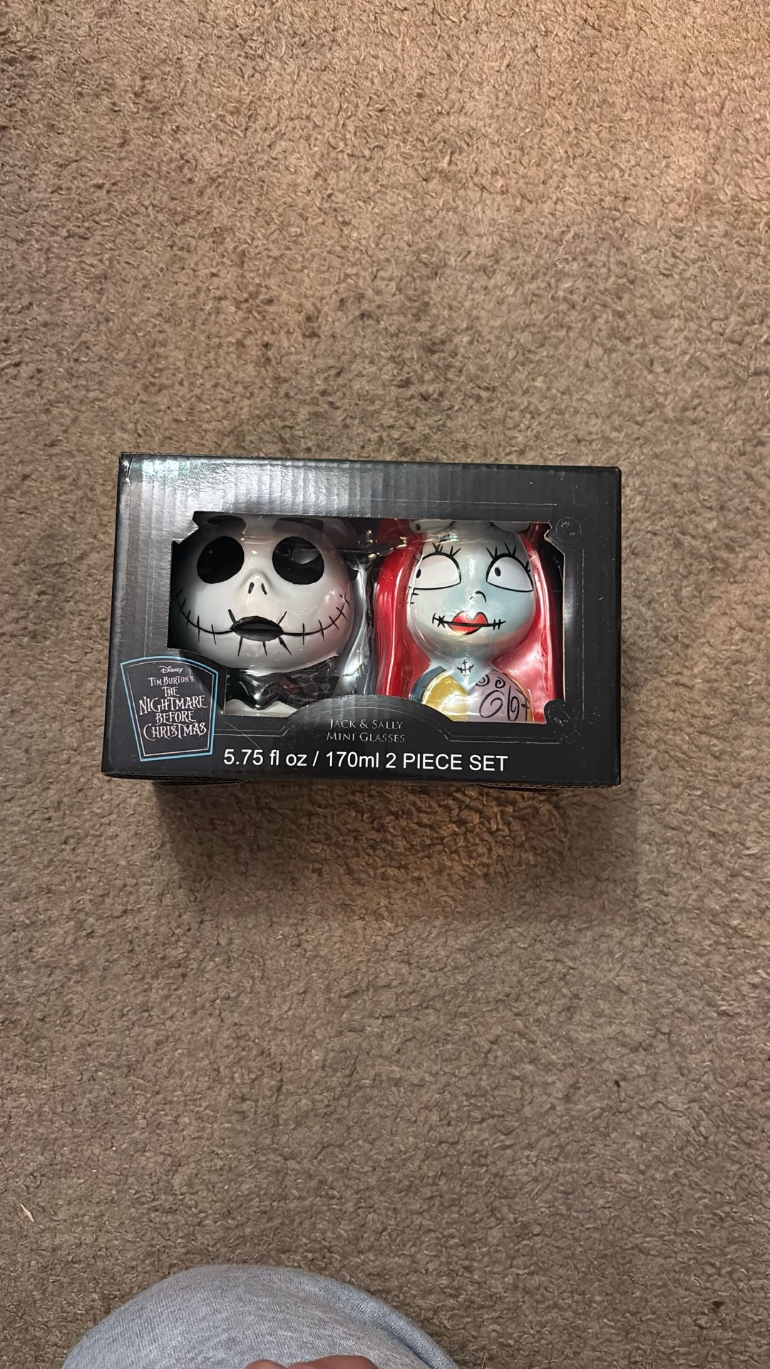 Nightmare Before Christmas, Sally And Jack Skellington Mini Mug Set
