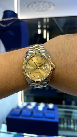 Rolex Datejust 41MM Champagne Dimond Dial on Two Tone Bracelet 2017
