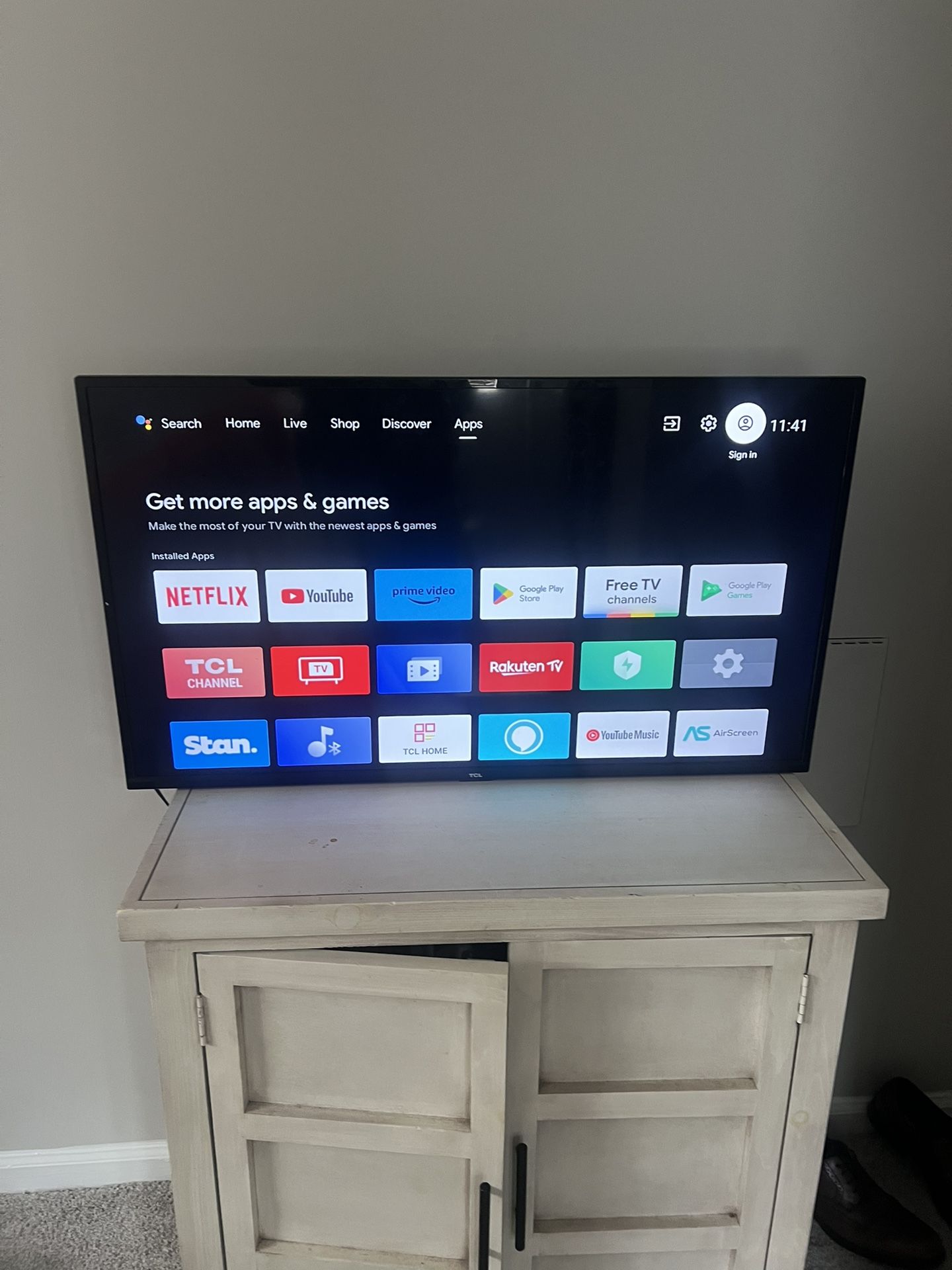 TCL Smart Tv 44 in