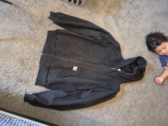 Carhartt black work jacket size __ good condition