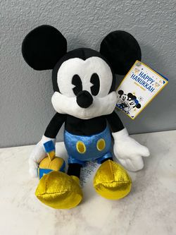 Disney Happy Hanukkah Mickey Mouse Plush.  Size approximately 18 inches tall.  Brand new with tags.