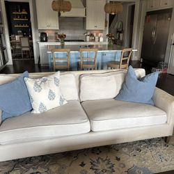 2 Full Size Crate And Barrel Sofas 