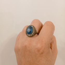 Vintage blue ring