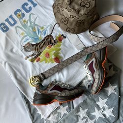Gucci Tshirt Belt Hat Amiri Jeans
