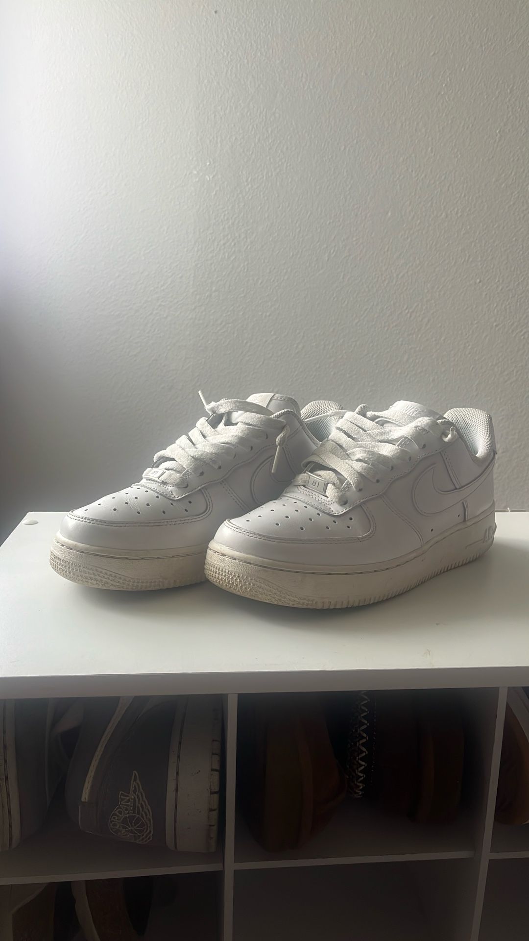 White Nike AF1, size 7.5 in woman’s