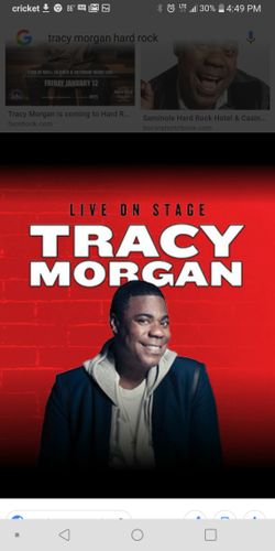 2 atracy morgan tickets Tracy Morgan. Sat 11/3
