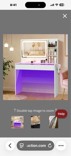 Brand new vanity with led and glass top $95.00