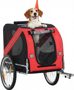 Aosom Dog Bike Trailer 3 Entrances