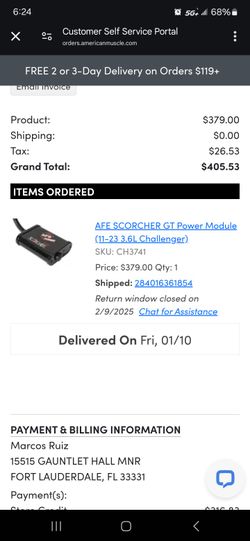 AFE SCORCHER GT Power Module (11-23 3.6L Challenger)
