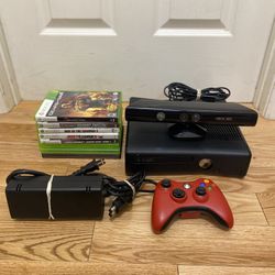 Xbox 360 Bundle With Games And Power Cord