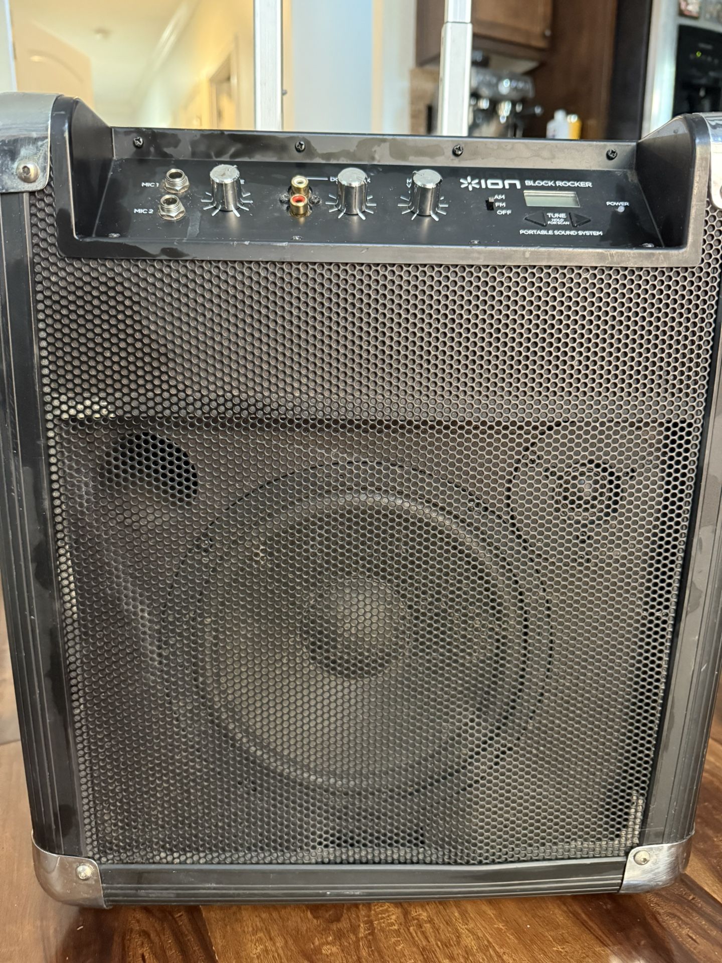ION Block Rocker Portable Sound System, Ipod Dock, Mic, FM, AM.