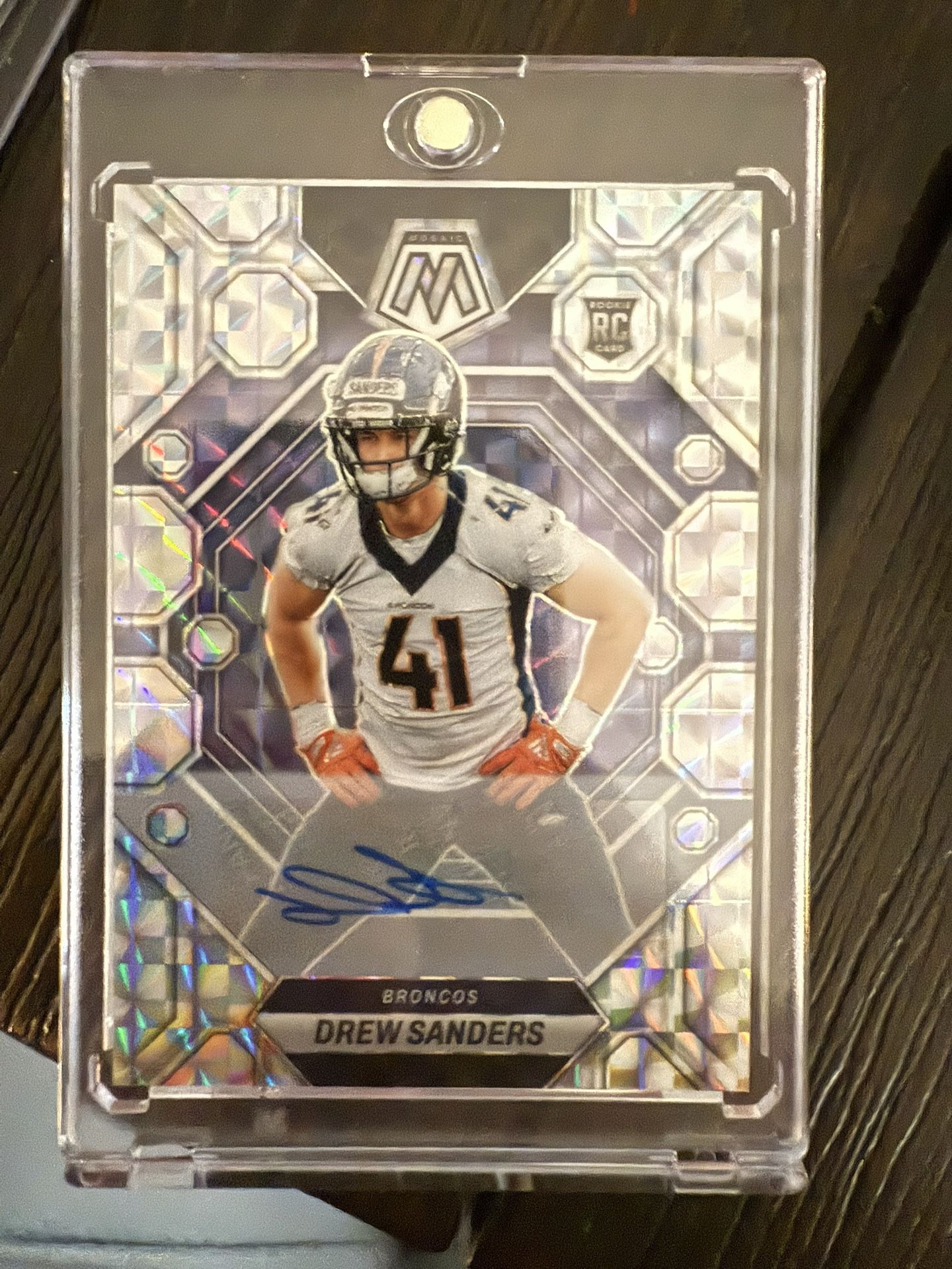 2023 Panini Mosaic Rookie Autographs Mosaic Drew Sanders #318