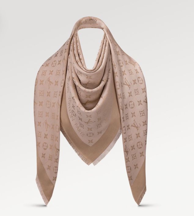LV Pink Shawl Large