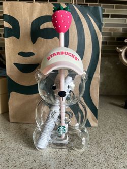 Starbucks pink bearista cup