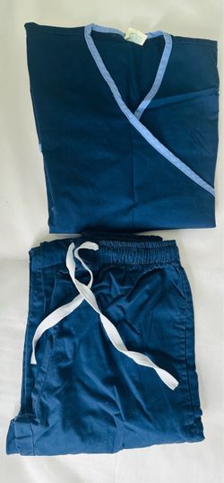 Navy Blue Medical Scrubs Set
