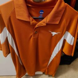 Texas Longhorn Mens Polo Size Medium 