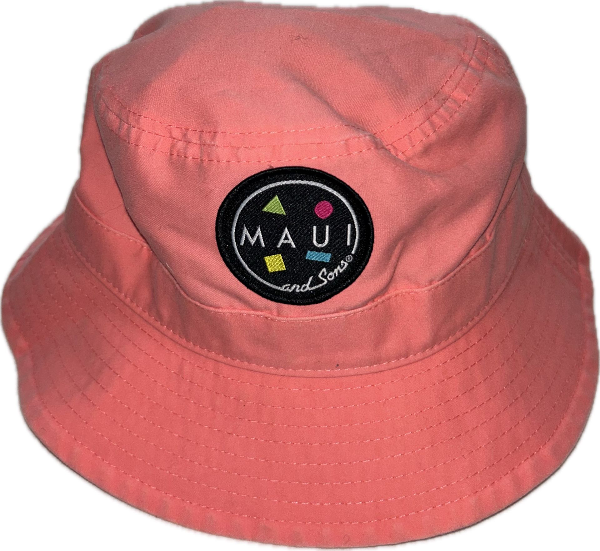 Maui And Sons Pink & Blue Peach Bucket Hat Men’s New Lot Of 2