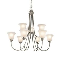 Kichler 2-Tier Chandelier Brushed Nickel Brand New 