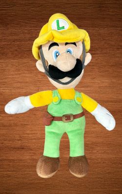 SUPER MÁRIO BROS MAKER 2 LUIGI PLUSH TOY 10”