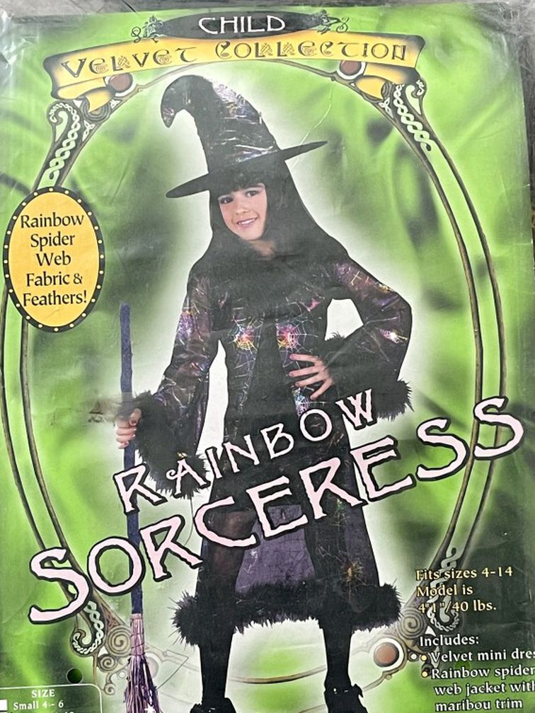 Kids Rainbow Sorceress Costume