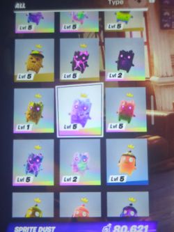All zero point fortnite sprite variants