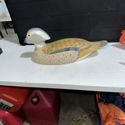 Vintage Handcrafted Wooden Duck