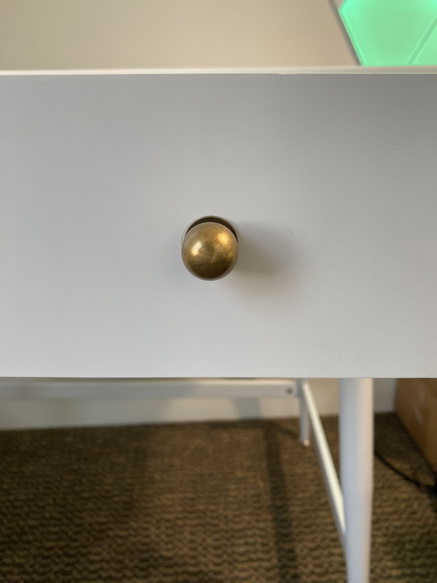 White Mid Century Modern Desk