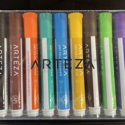 ARTEZA 12 Colors / Low-Odor Ink / Chisel Tip- 52 Dry Erase Markers PREMIUM