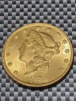 This One Is A Treasury Piece It's A Gold Color Collectors Collectable Coin (1885)