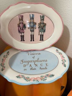 CUTE XMAS PLATES X2