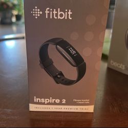 Fitbit Inspire 2 Health & Fitness Tracker with a Free 1-Year Fitbit Premium Trial, 24/7 Heart Rate, One Size (S & L Bands Included) - NEW IN BOX