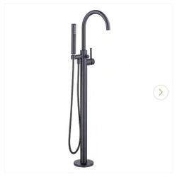 Glacier Bay
Dorind Single-Handle Freestanding Tub Faucet Floor Mounted with Handheld Hand Shower in Matte Black