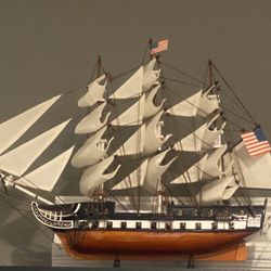 USS Constitution Tall Model Ship 