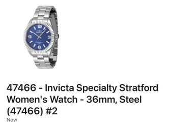 47466 - Invicta Specialty Stratford Women's Watch - 36mm, Steel