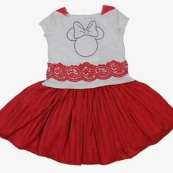 Disney Junior Girls Minnie Mouse Dress - Size 3T