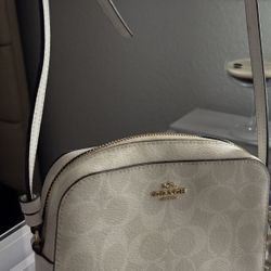 White Coach Crossbody Bag