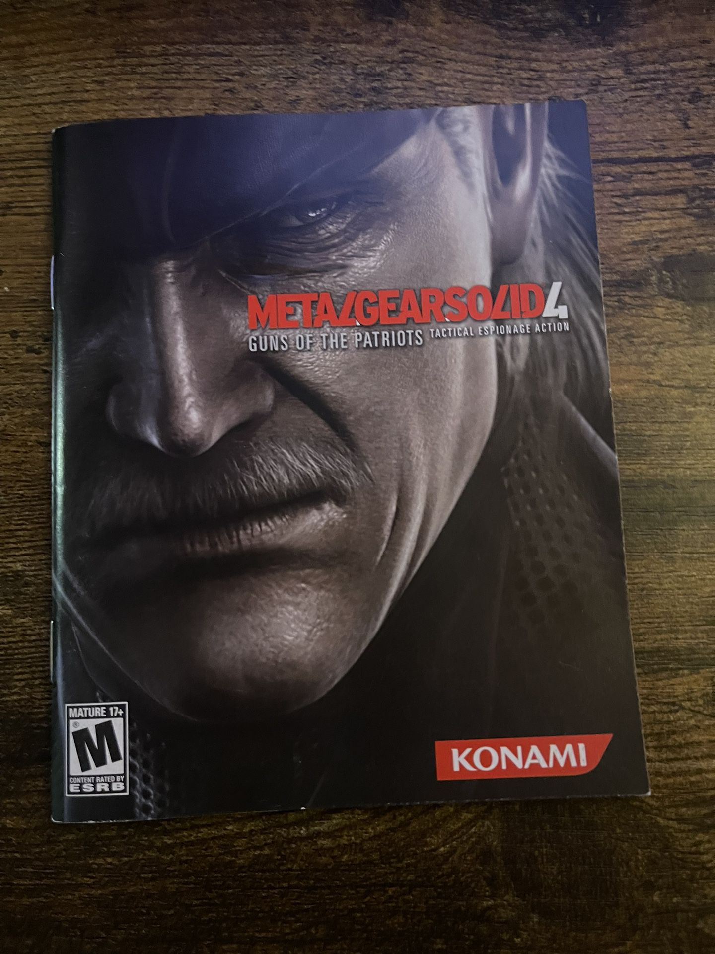 Metal Gear Solid 4 Guns of the Patriot PS3 Playstation 3 Instruction Manual Only