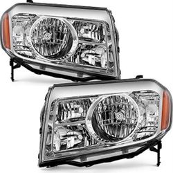 ACANII - For 2009-2011 Honda Pilot Factory Style Headlights Headlamps Assembly Pair Replacement Driver + Passenger Side