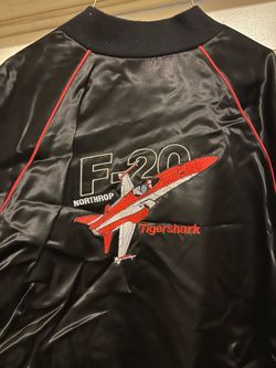 Vintage Late 1980’s F20 Tigershark Satin Jacket