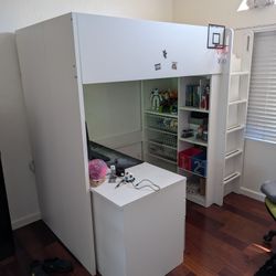 Twin Loft Bed With Desk (1 of 2)