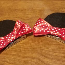 Minnie mouse Ear Clips