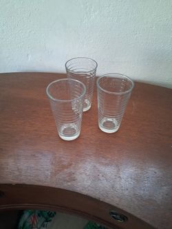 3 Vintage  Libby Drinking Glasses