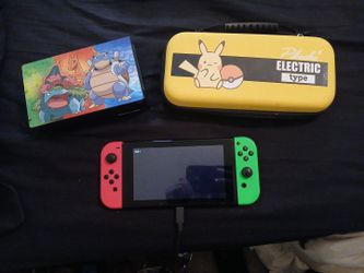 Nintendo Switch with Pokémon Carrying Case (I accept trades)